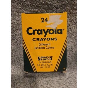 Vintage 1985 B&S Crayola Crayons 24 Pack Unused